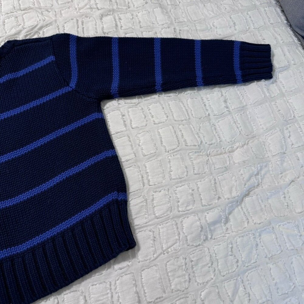 Vintage Polo Ralph Lauren Boys Striped Navy Sweater Size 4T With Tags - Picture 10 of 10